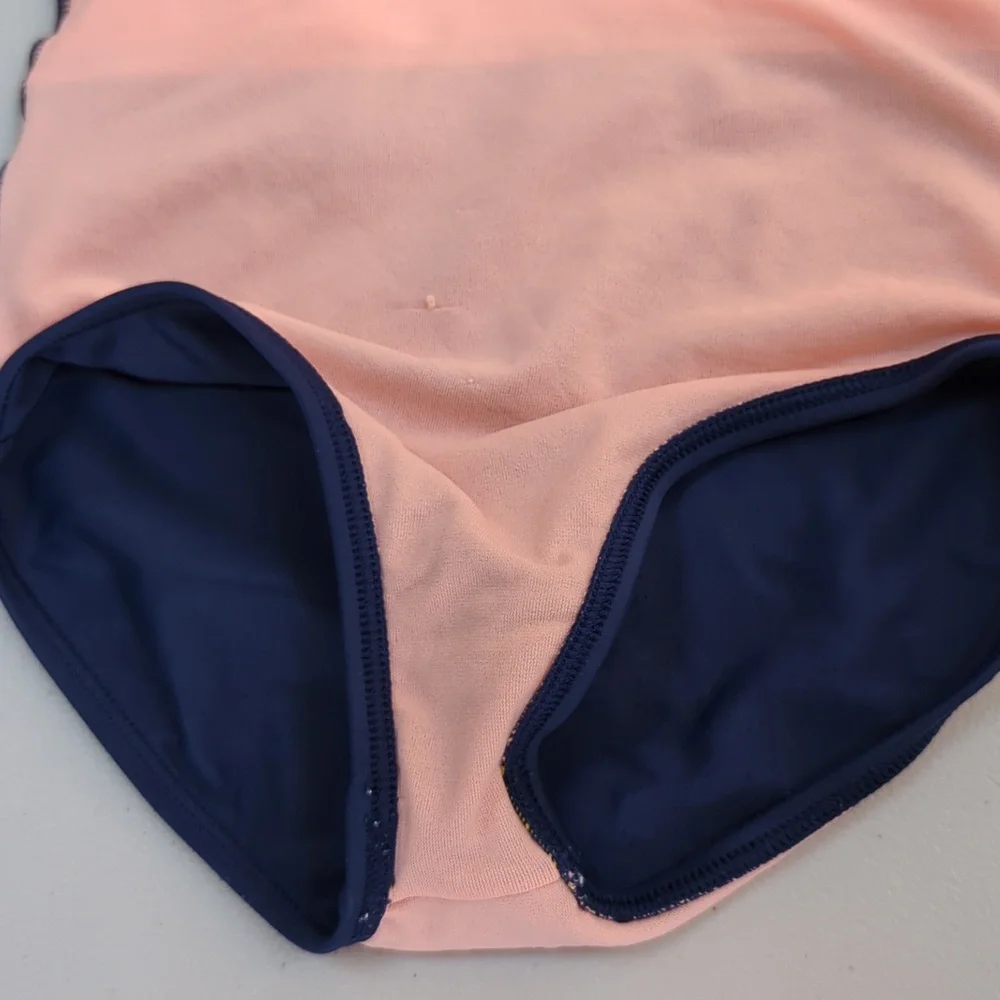 Athleta girl, One piece floral rash guard swimsuit. Size 6